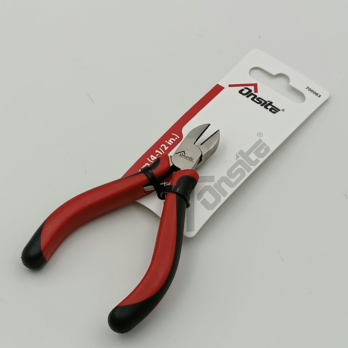 ALICATE CORTE DIAGONAL MINI 4 1/2 PULGADAS(110 MM.) MANGO REFORZADO. ONSITE 7000632