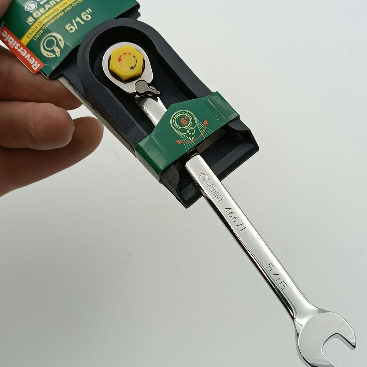 LLAVE COMBINADA CRIQUE REVERSIBLE 5/16, 46671 SATA2