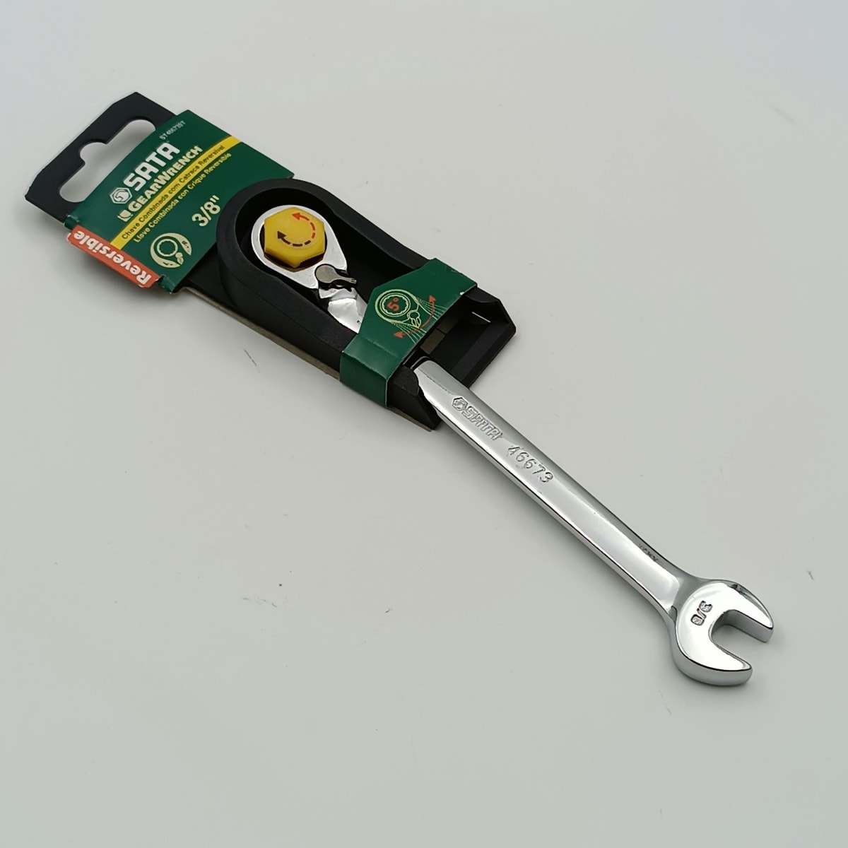 LLAVE COMBINADA CRIQUE REVERSIBLE 3/8, 46673 SATA 0