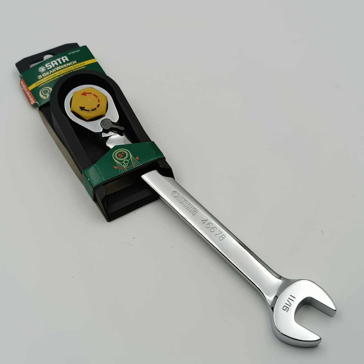 LLAVE COMBINADA CRIQUE REVERSIBLE 11/16, 46678 SATA2