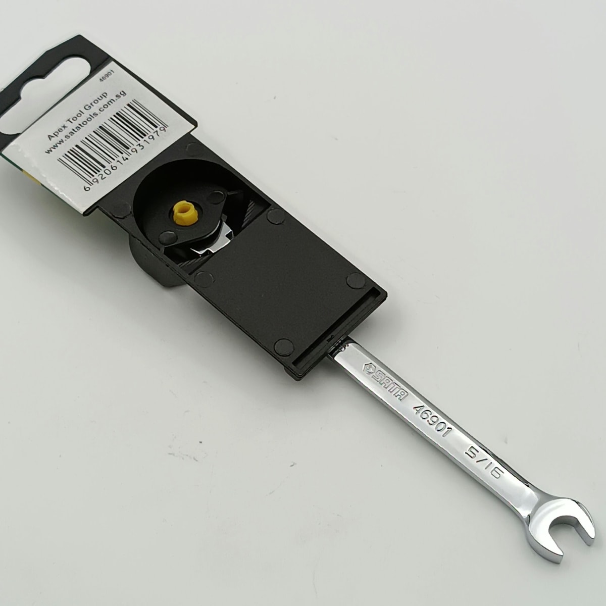 LLAVE COMBINADA CON CRIQUE CABEZA FLEX CON TRABA 5/16, 46901 SATA2