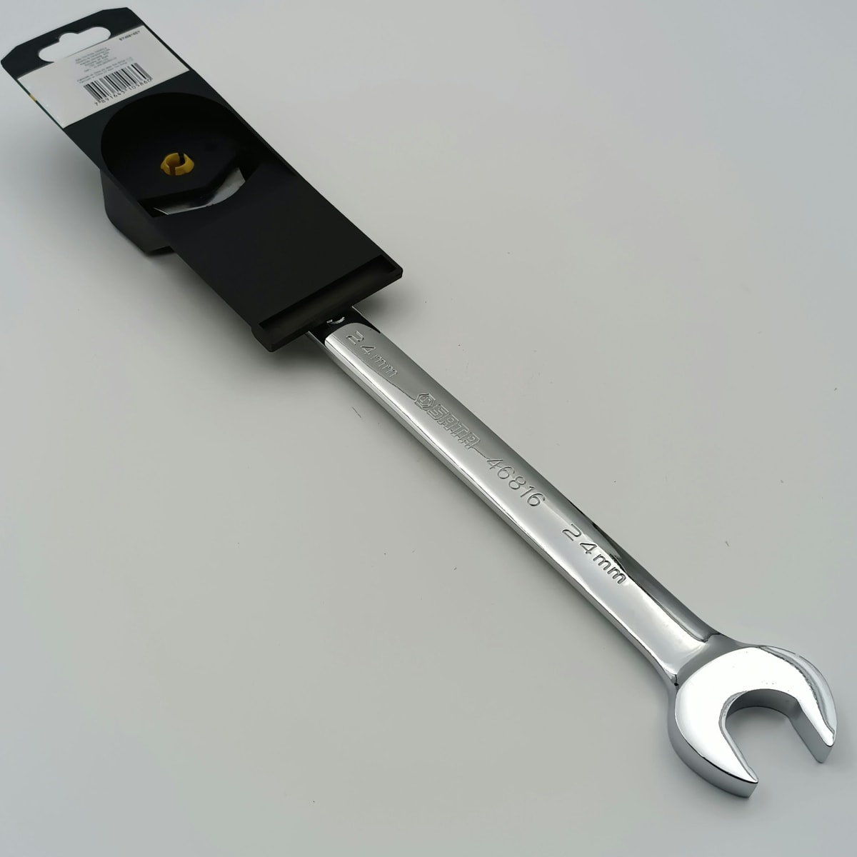 LLAVE COMBINADA CON CRIQUE CABEZA FLEX CON TRABA 24MM SAT-468162