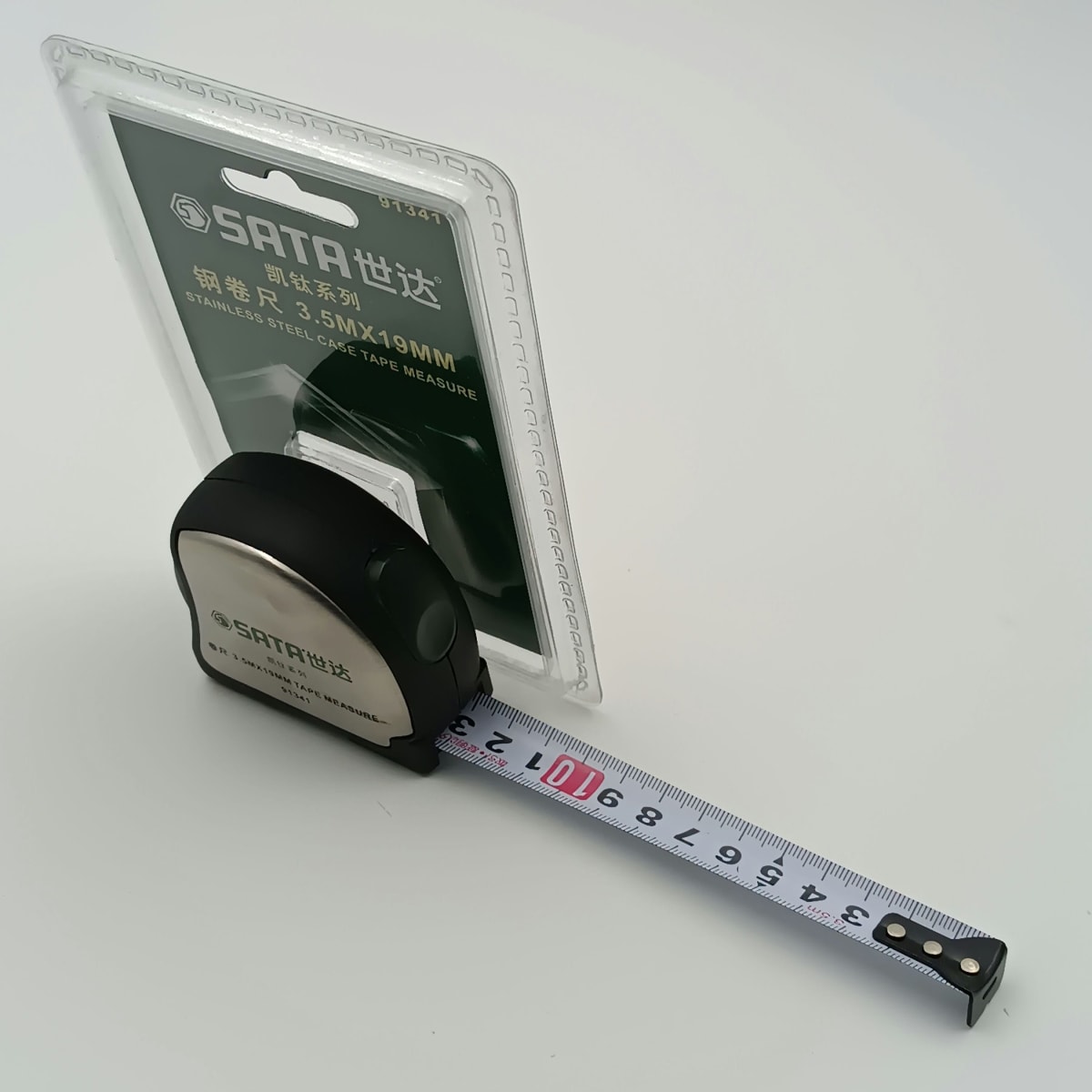 CINTA METRICA CAJA METALICA - RECUBIERTO CON GOMA 3.5M x 19MM SAT-913412