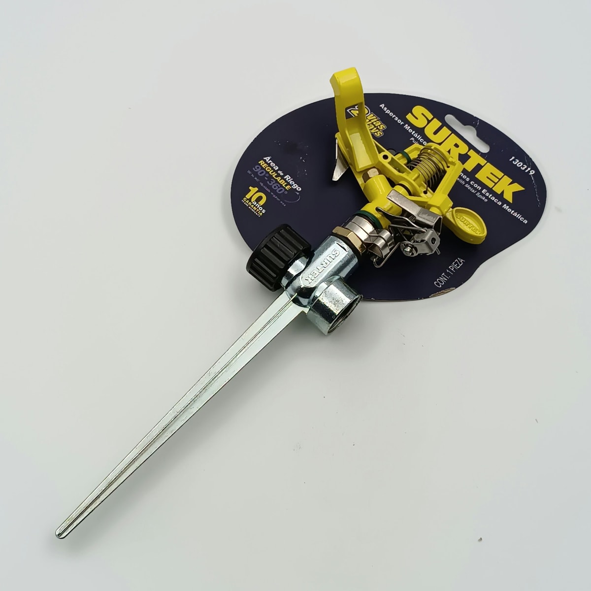 ASPERSOR METALICO REGULABLE POR PULSACIONES DE 2 VIAS. -130319-SURTEK-186. 0