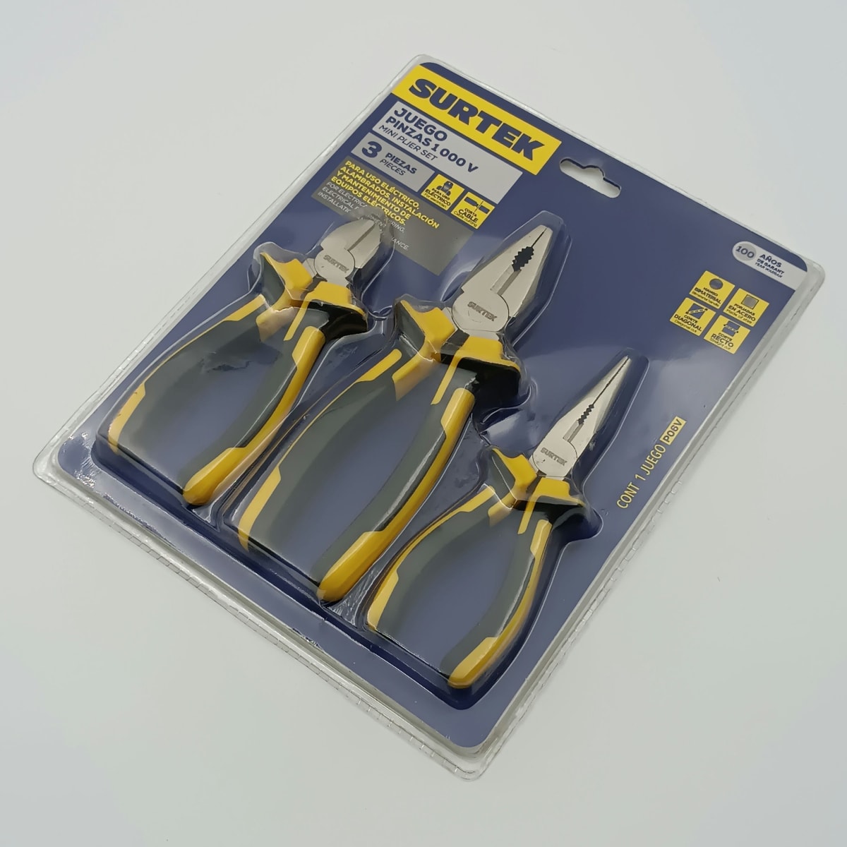 JUEGO DE 3 ALICATES 1000V P06V - SURTEK-2