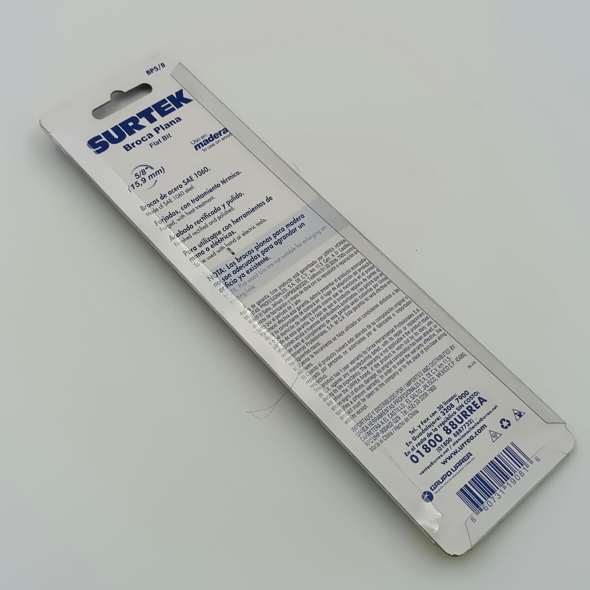 BROCA PARA MADERA PLANA DE Ø 5/8. -BP5/8-SURTEK-23 0