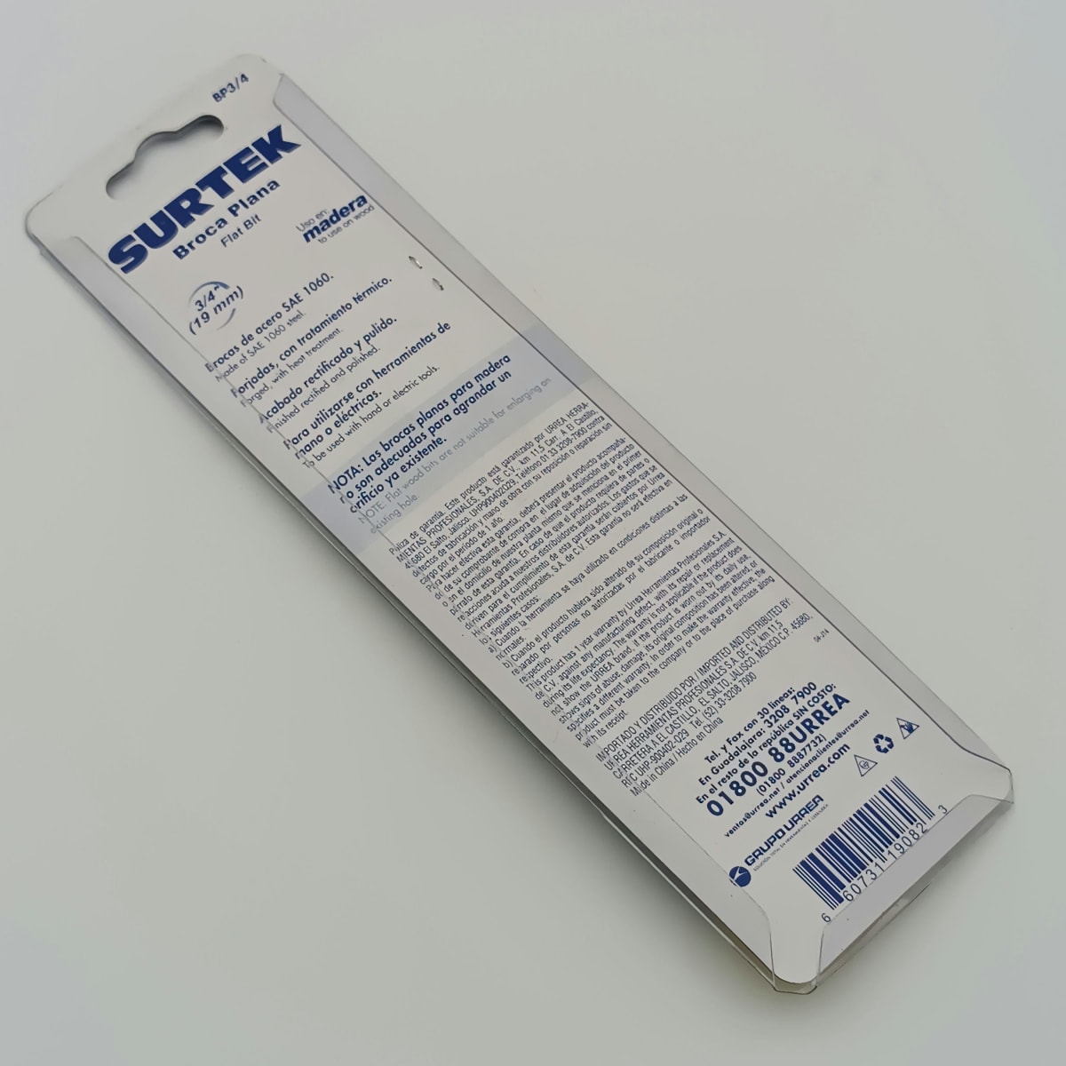 BROCA PARA MADERA PLANA DE Ø 3/4. -BP3/4-SURTEK-23 0