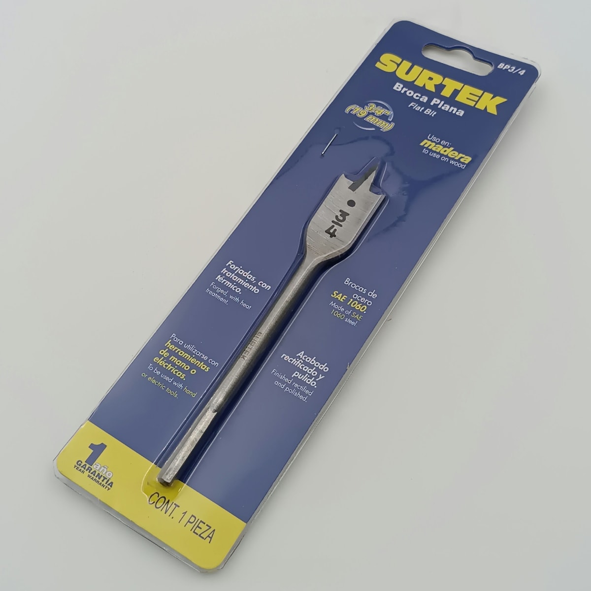 BROCA PARA MADERA PLANA DE Ø 3/4. -BP3/4-SURTEK-232