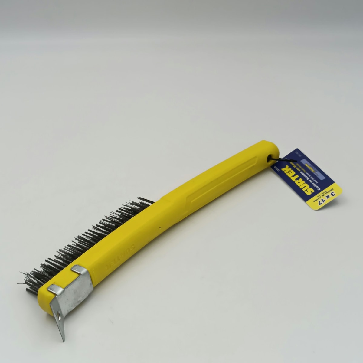 CEPILLO DE ALAMBRE MANGO PLASTICO 3 X 17. -123259-SURTEK-37.1