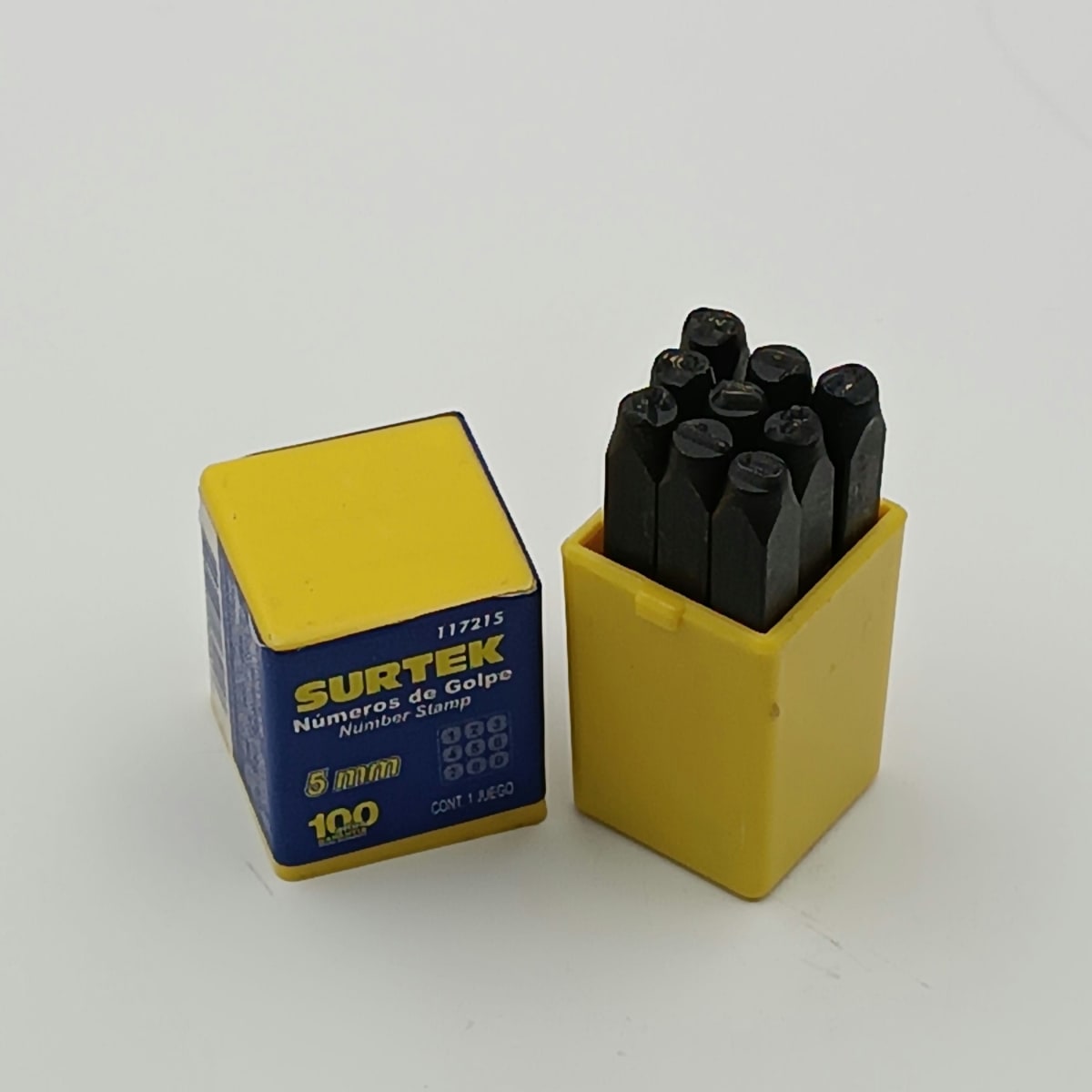 JUEGO DE NUMEROS DE GOLPE ALTURA DE LETRA 5 MM (3/16). -117215-SURTEK-97.2