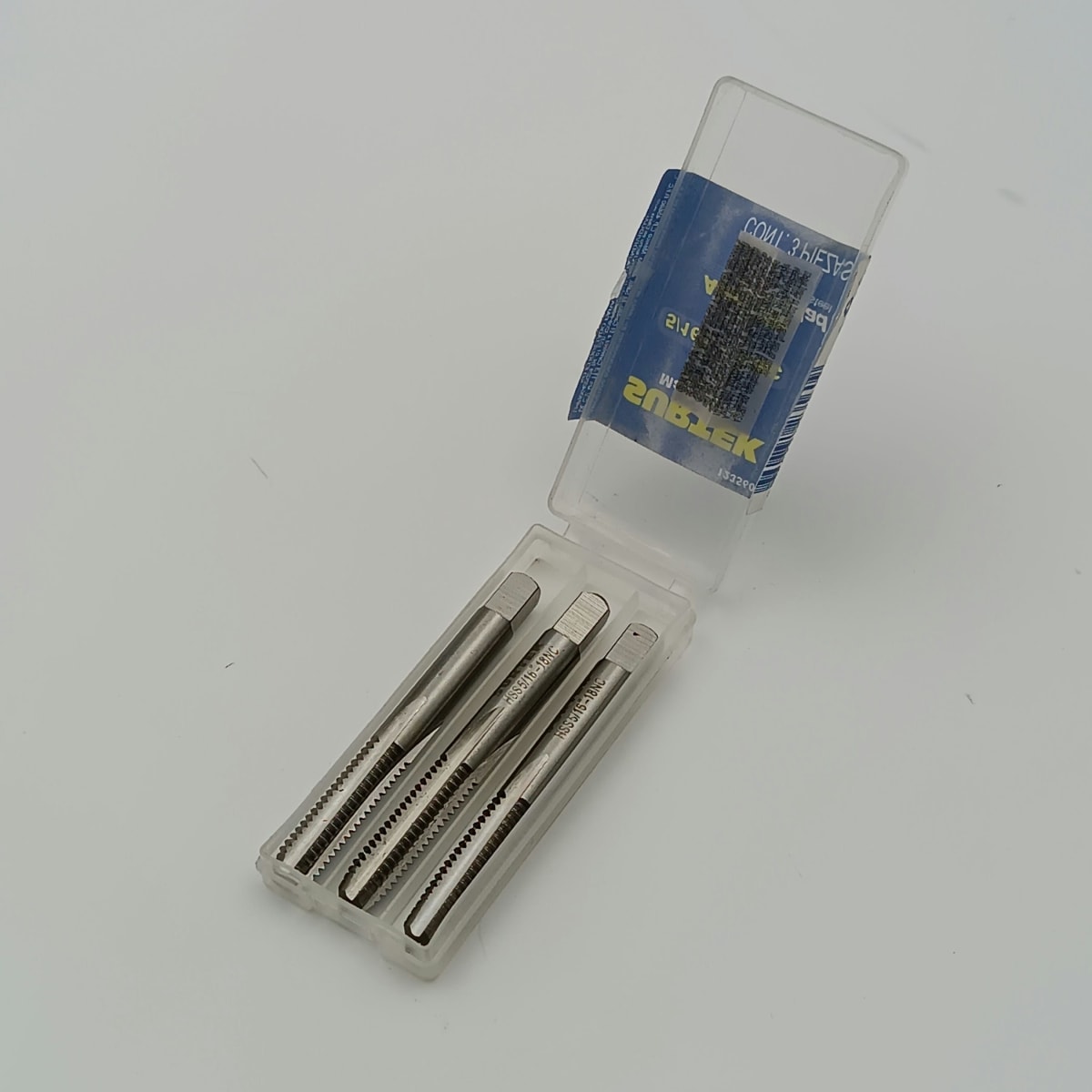 JUEGO DE TRES MACHOS ACERO ALTA VELOCIDAD Ø 5/16-18. -123560-SURTEK-98.2