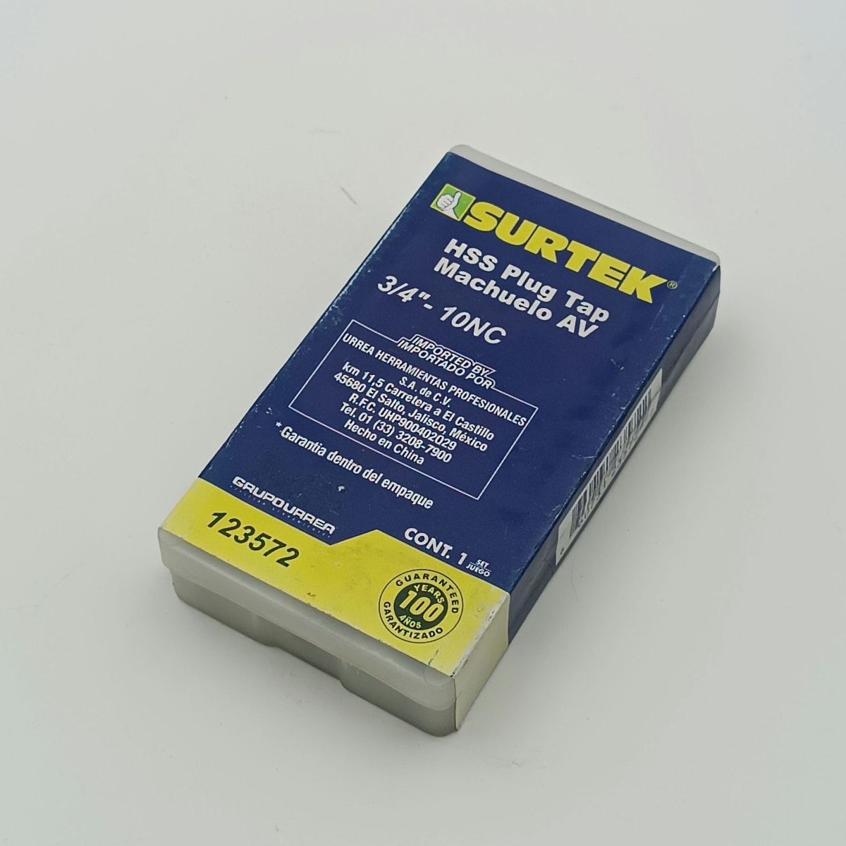 JUEGO DE TRES MACHOS ACERO ALTA VELOCIDAD Ø 3/4-10. -123572-SURTEK-98. 0