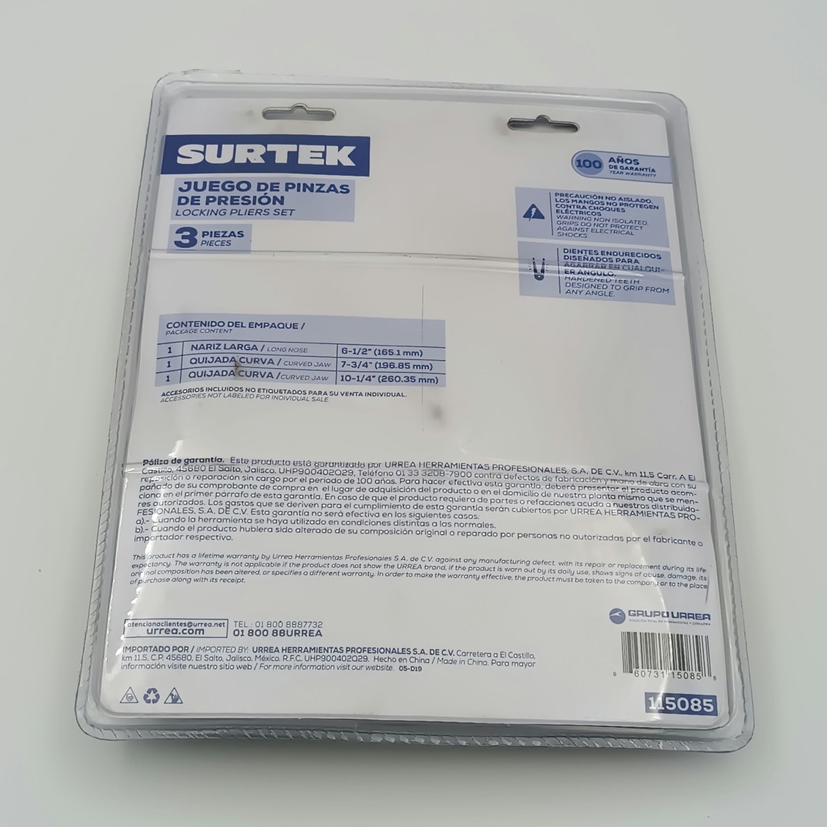 JUEGO DE 3 CAIMANES CON MANGO ERGONOMICOS 115085 - SURTEK- 0