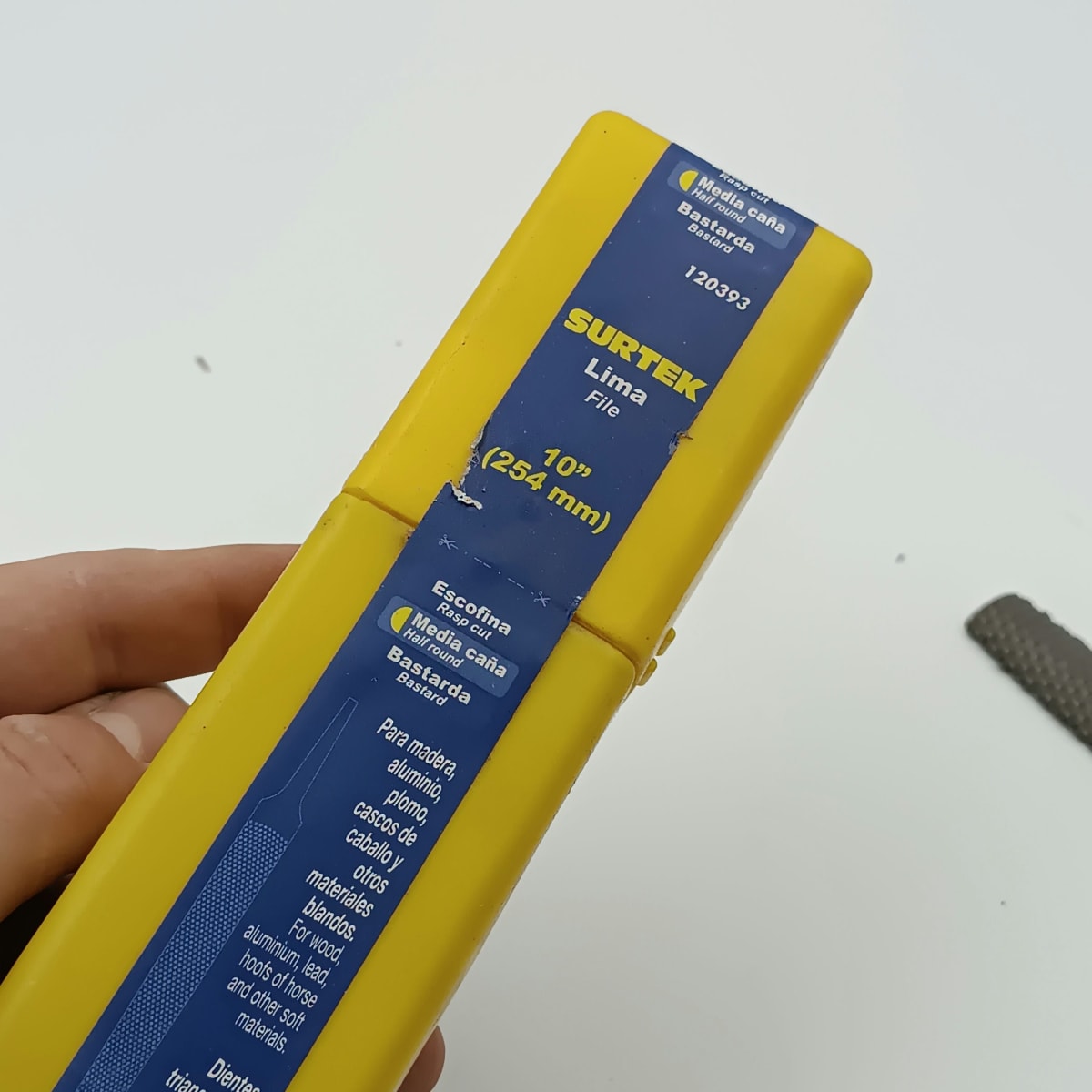 LIMA ESCOFINA MEDIA CAÑA BASTARDA 120393. SURTEK 853