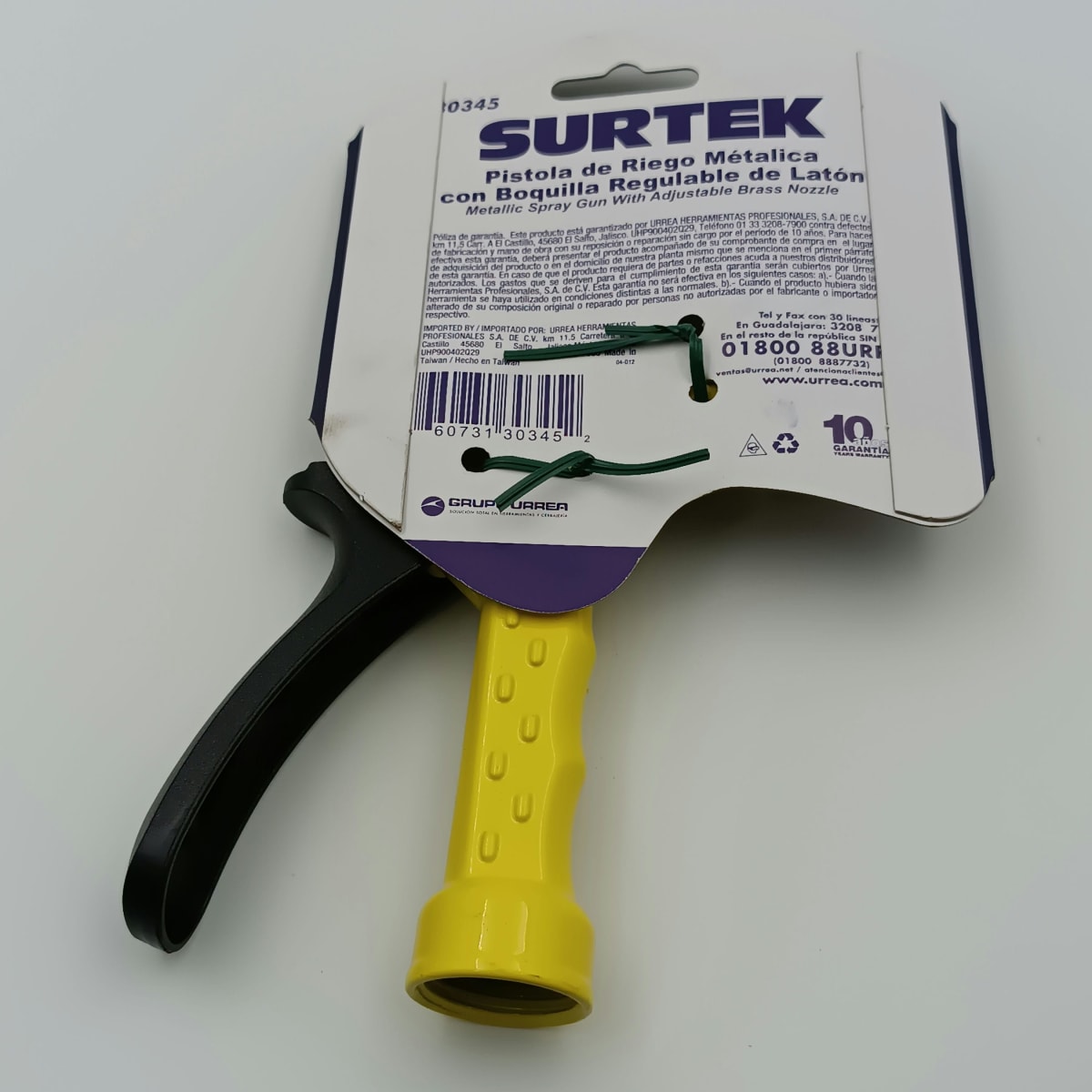 PISTOLA PARA RIEGO METALICA. BOQUILLA REGULABLE METALICA. 130345-SURTEK2