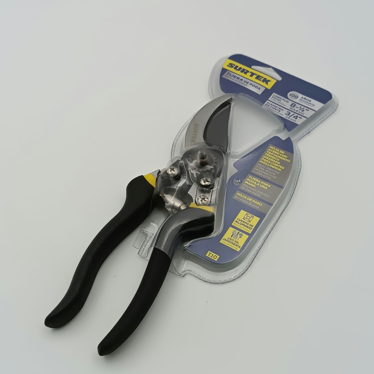 TIJERA PARA JARDINERIA CON CUERPO DE ALUMINIO.CUCHILLA DE PASO. 8-1/2. T10-SURTEK2