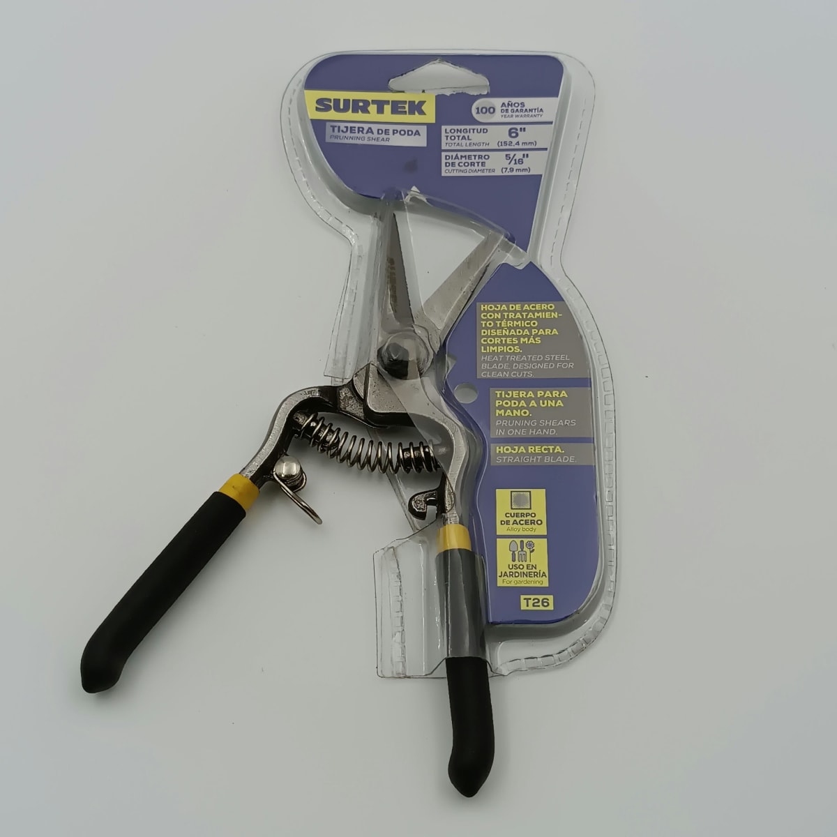 TIJERA PARA PODAR A UNA MANO. CUCHILLA DELGADA 6. T26-SURTEK 0