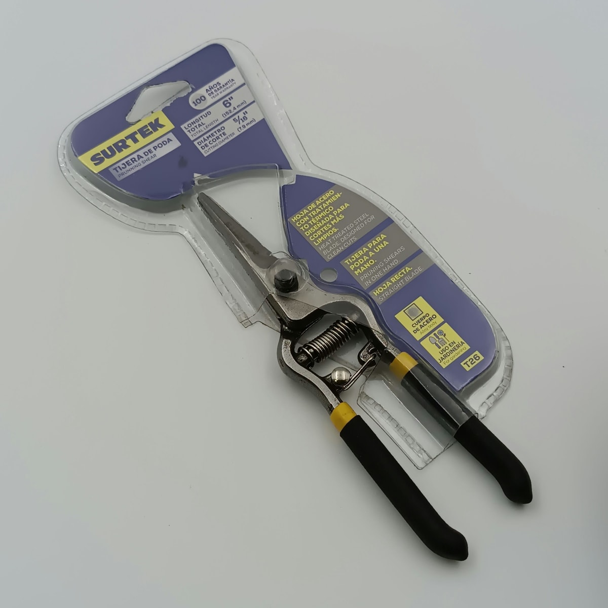 TIJERA PARA PODAR A UNA MANO. CUCHILLA DELGADA 6. T26-SURTEK3