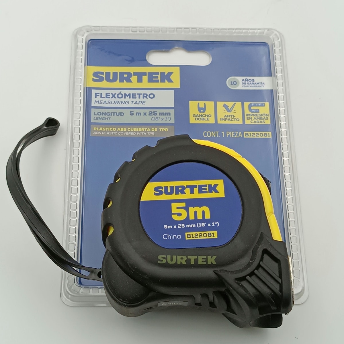 HUINCHA DE MEDIR ANTI-IMPACTO 5M. (1). B122081-SURTEK-2
