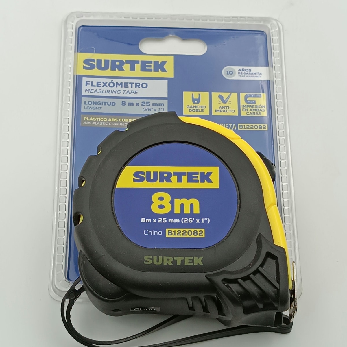 HUINCHA DE MEDIR ANTI-IMPACTO 8M. (1). B122082-SURTEK-3