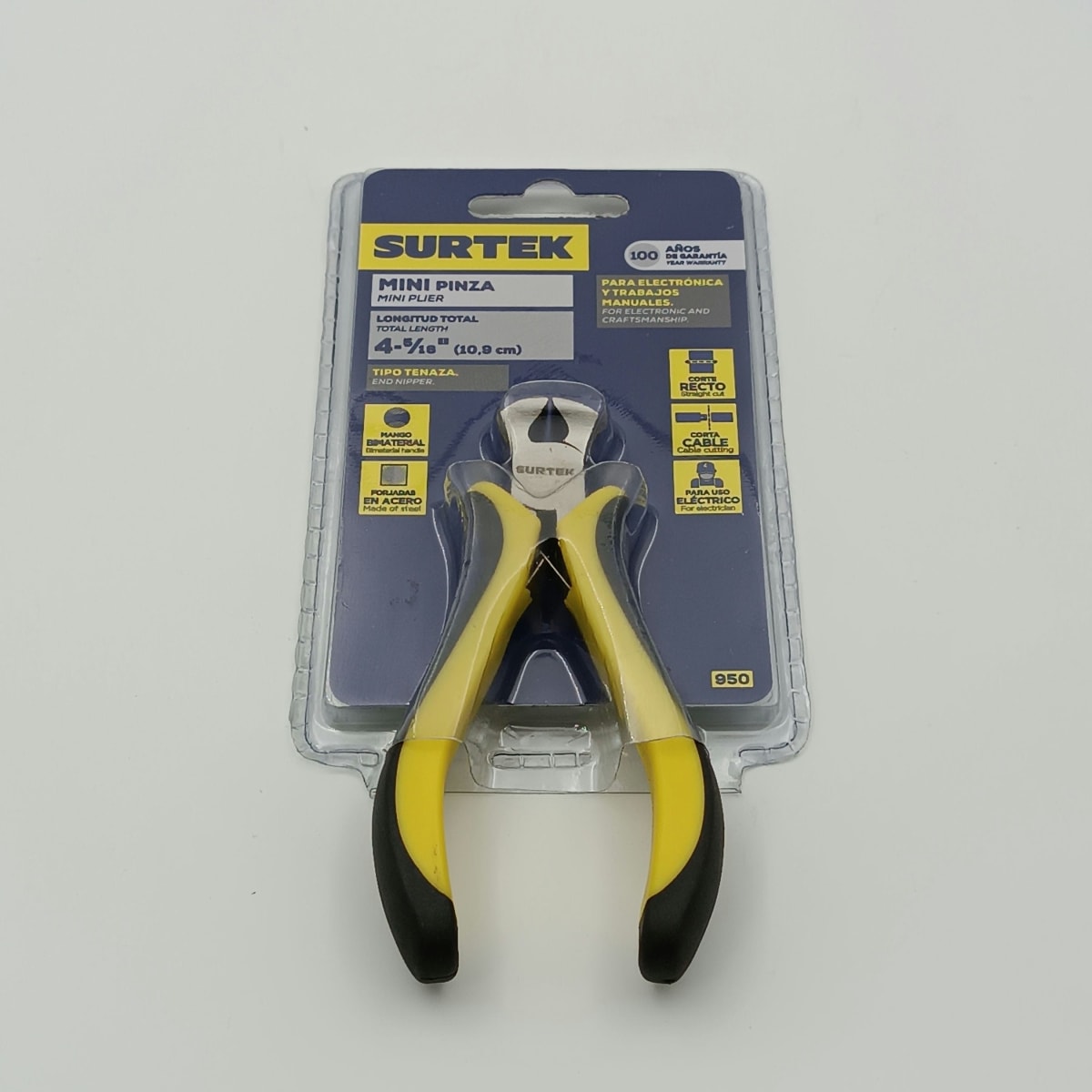 MINI ALICATE ELECTRICISTA 4-1/16, CORTE TRANSVERSAL. 950 SURTEK2