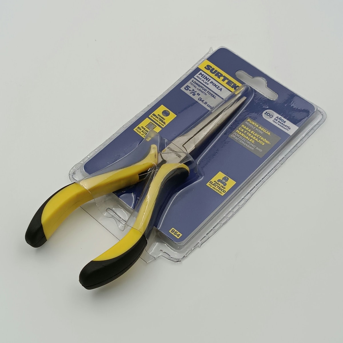 MINI ALICATE PARA ELECTRONICA 5-7/8 PUNTA AGUJA. 954 SURTEK 0