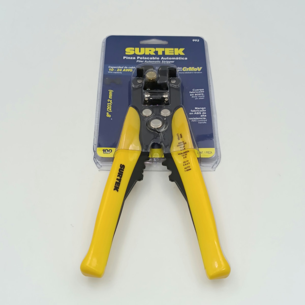 ALICATE PELACABLE 10-24 AWG DE 8. 993 SURTEK2