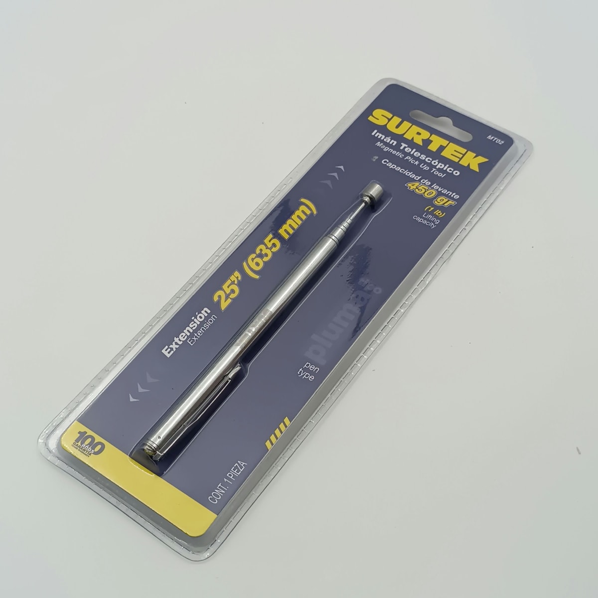 LEVANTADOR MAGETICO TELESCOPICO, CAPACIDAD 0,45KG. MT02 SURTEK 0