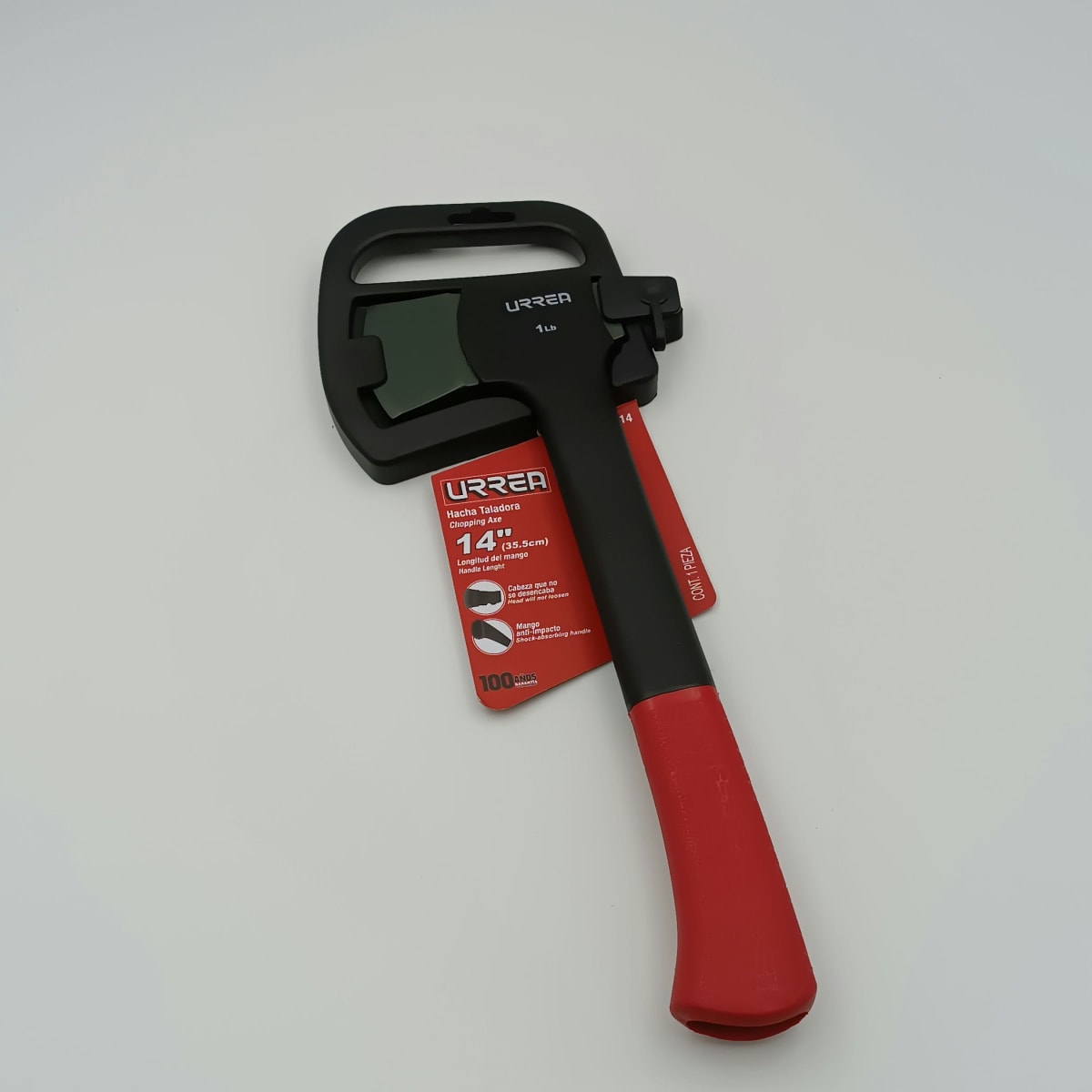 HACHA TALADORA MANGO DE FIBRA 14. AX14. -URREA-2