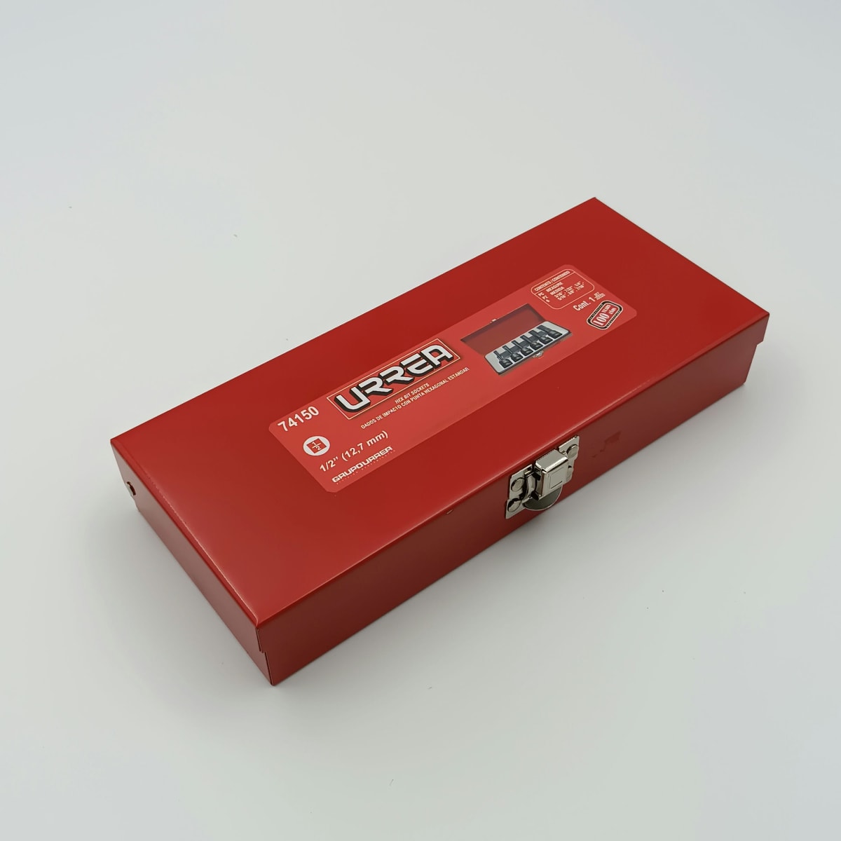 JGO. DADOS IMPACTO ALLEN. CUADRANTE Ø 1/2. 6 PIEZAS: 3/16 A 7/16 - 74150 -URREA-2