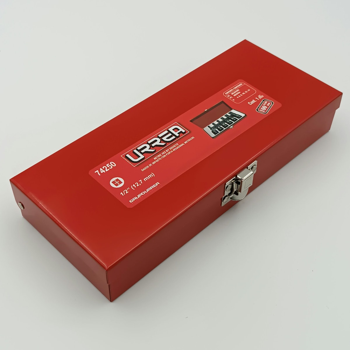 JGO. DADOS IMPACTO ALLEN. CUADRANTE Ø 1/2. 6 PIEZAS: 4 MM. A 14 MM. - 74250 -URREA-2