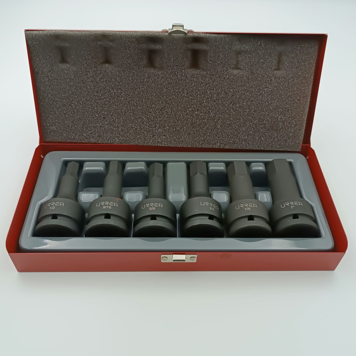 JGO. DADOS IMPACTO ALLEN. CUADRANTE Ø 3/4. 6 PIEZAS: 1/2 A 1 - 75150 -URREA-2