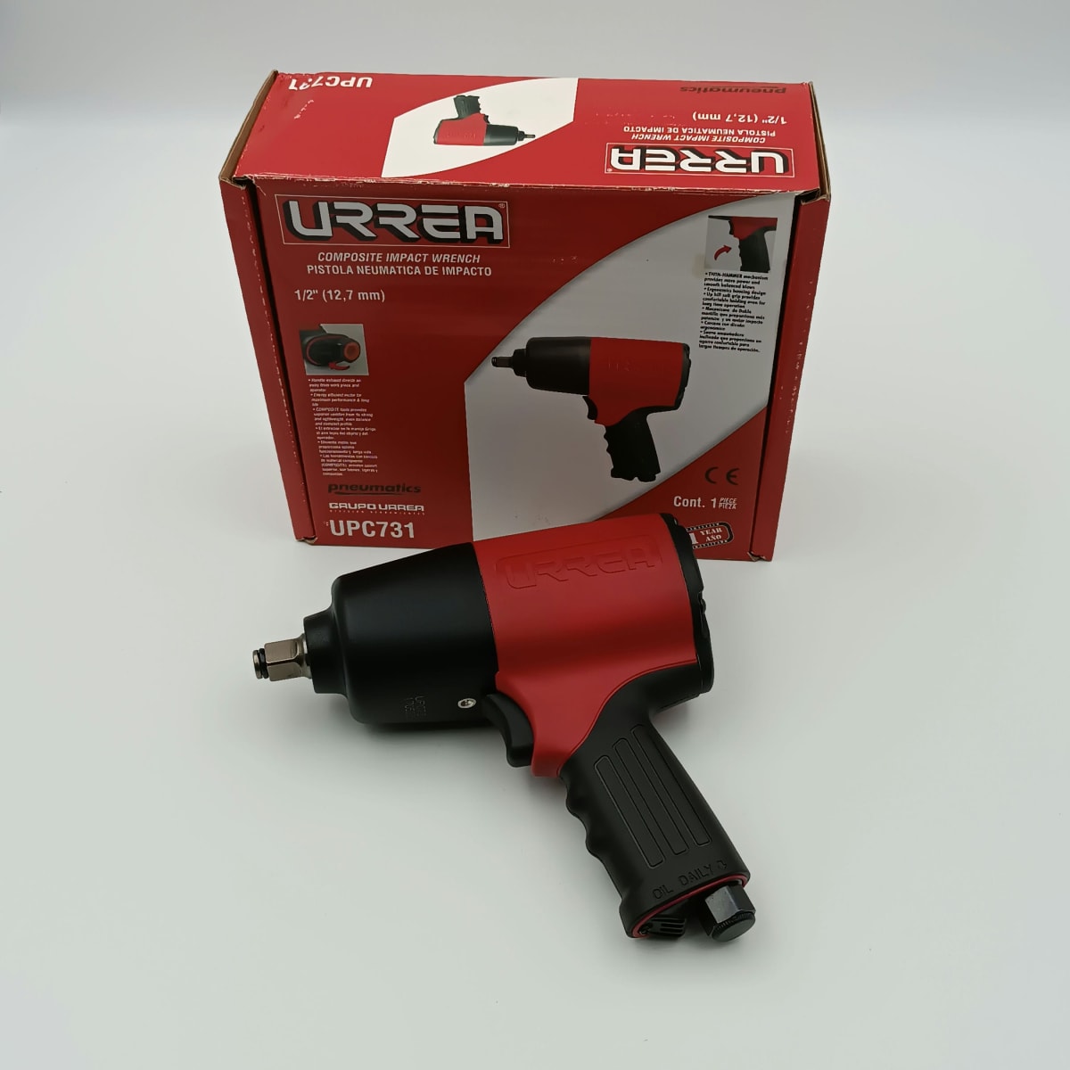 PISTOLA DE IMPACTO NEUMATICA CUADRANTE 1/2, 510ft-lb - UPC731-URREA- 0