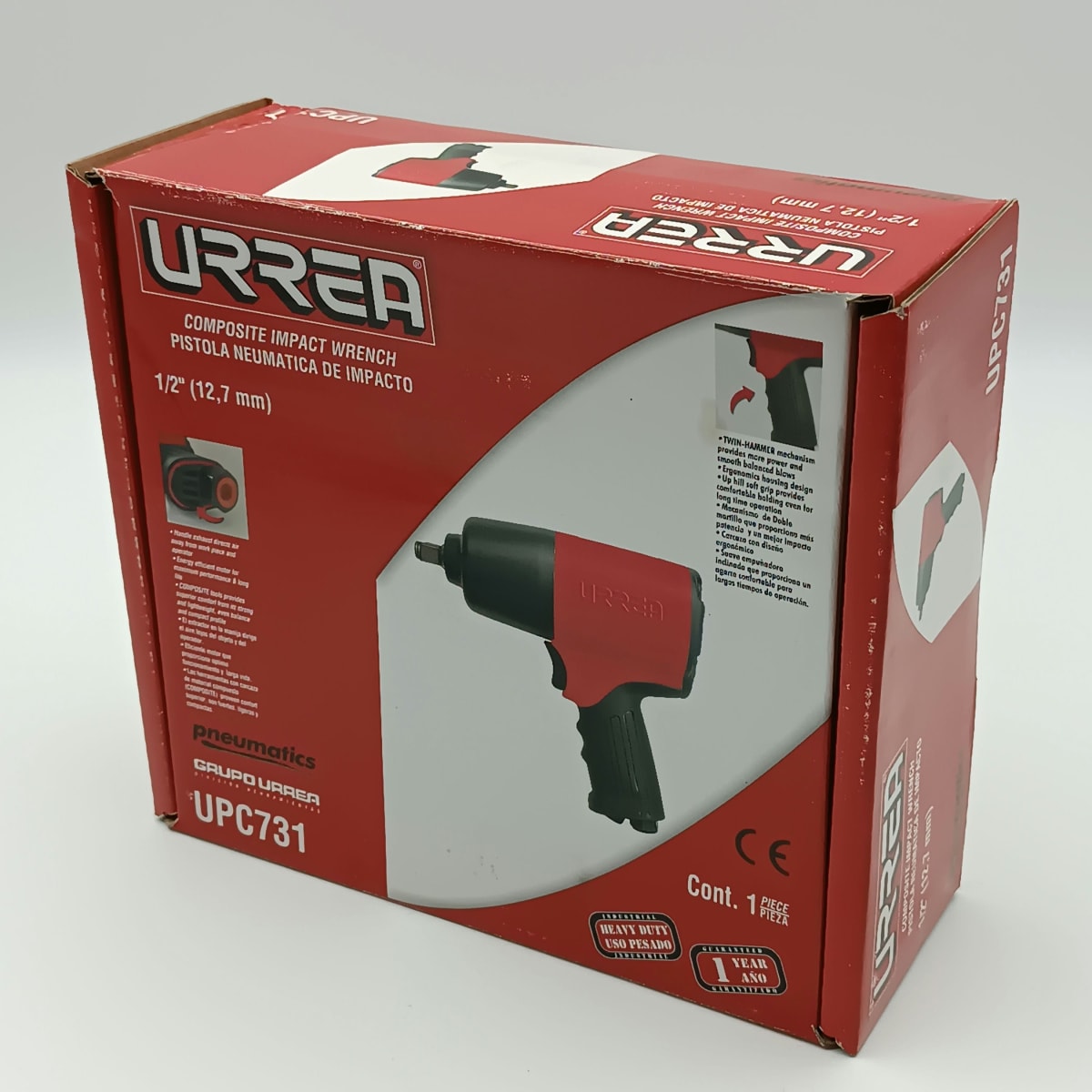 PISTOLA DE IMPACTO NEUMATICA CUADRANTE 1/2, 510ft-lb - UPC731-URREA-3