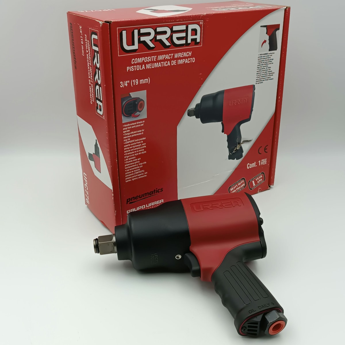 PISTOLA DE IMPACTO NEUMATICA CUADRANTE 3/4, 1200ft-lb -UPC776-URREA-3