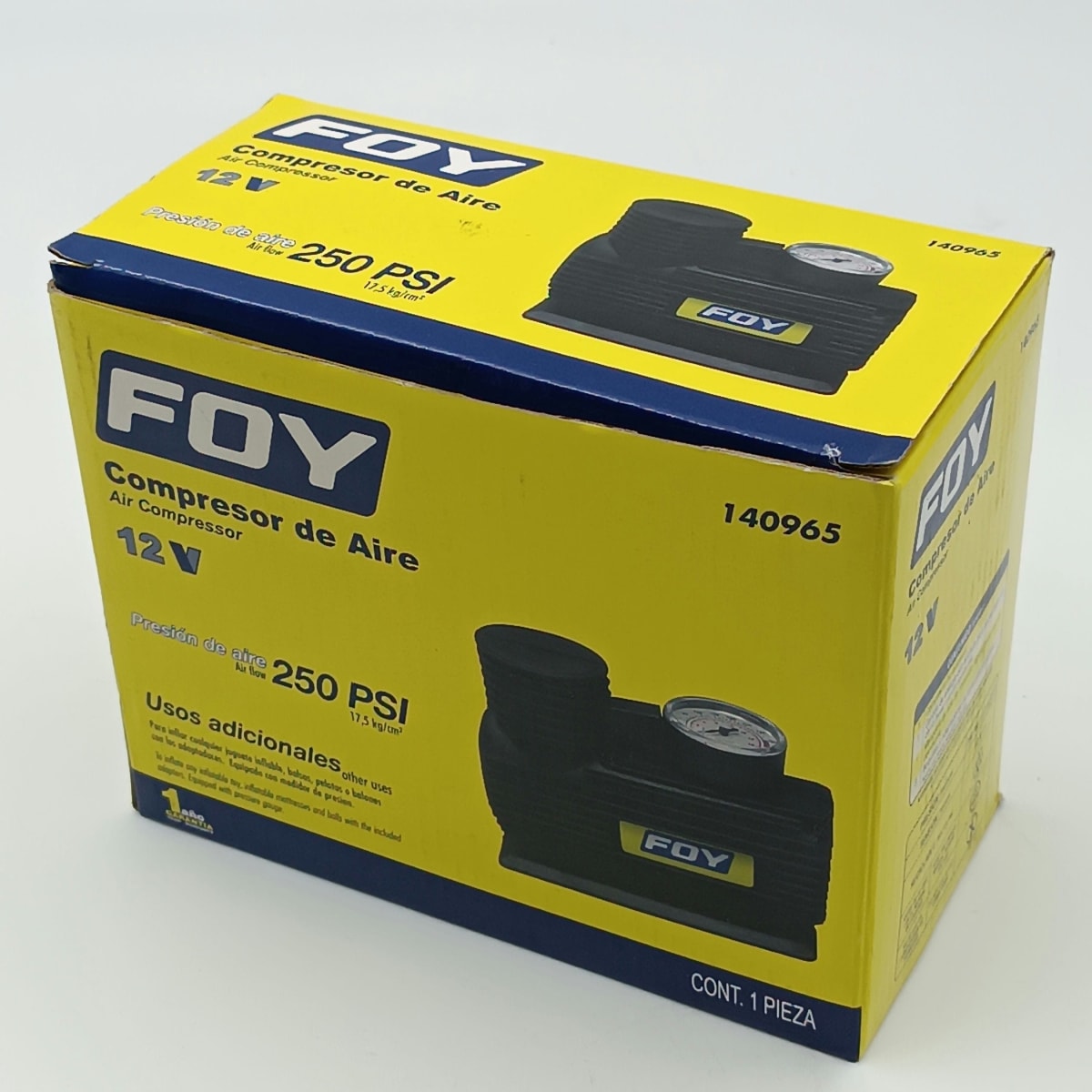 COMPRESOR 12V 250PSI. -140965-FOY- 0