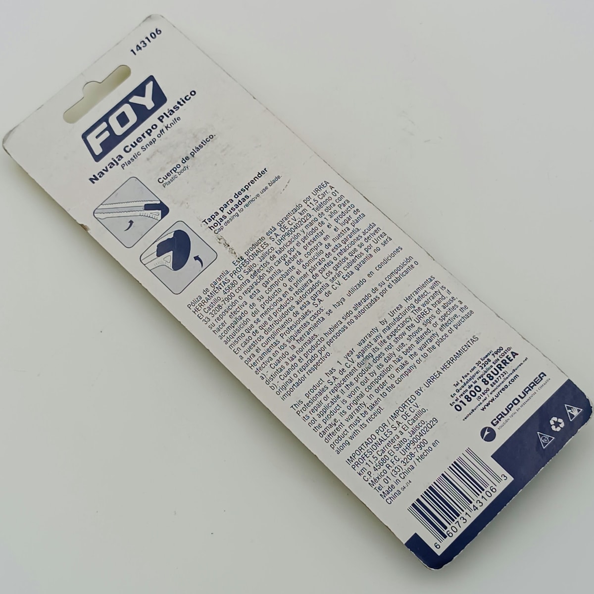 CUTTERS PLASTICO 8 PUNTAS 18 MM. -143106-FOY-2