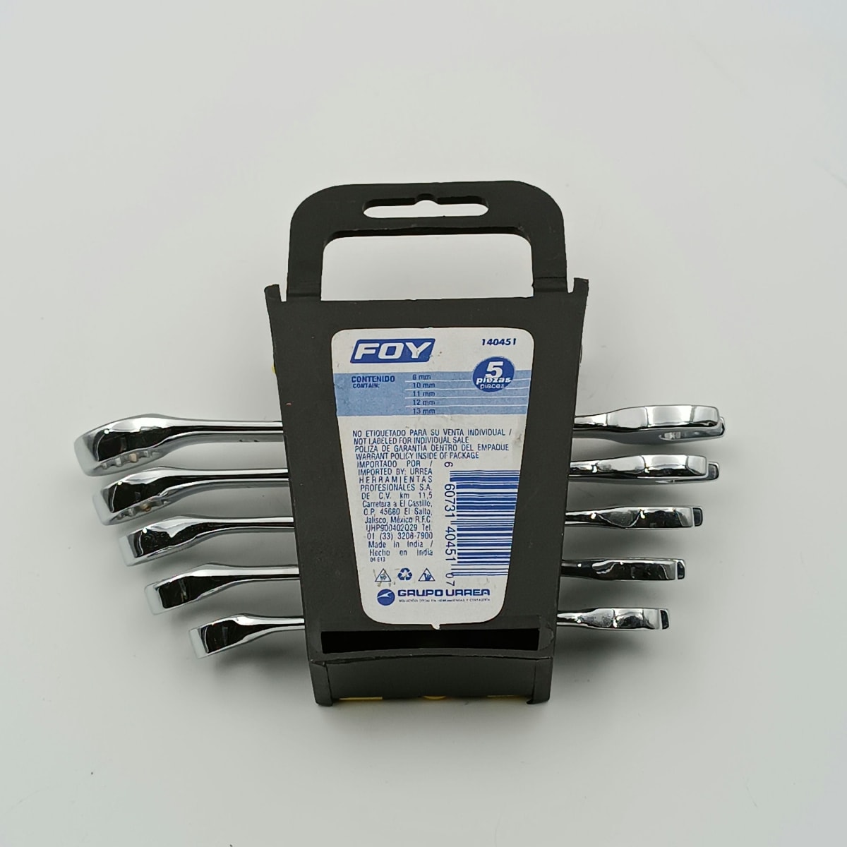 JUEGO DE 5 LLAVES COMBINADA MILIMETRICAS 8-13 MM. -140451-FOY-2