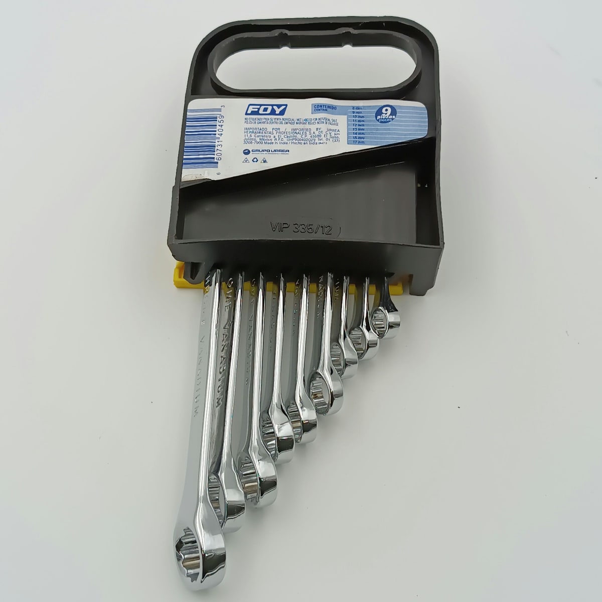 JUEGO DE 9 LLAVES COMBINADA MILIMETRICAS 8-17 MM. -140459-FOY-2
