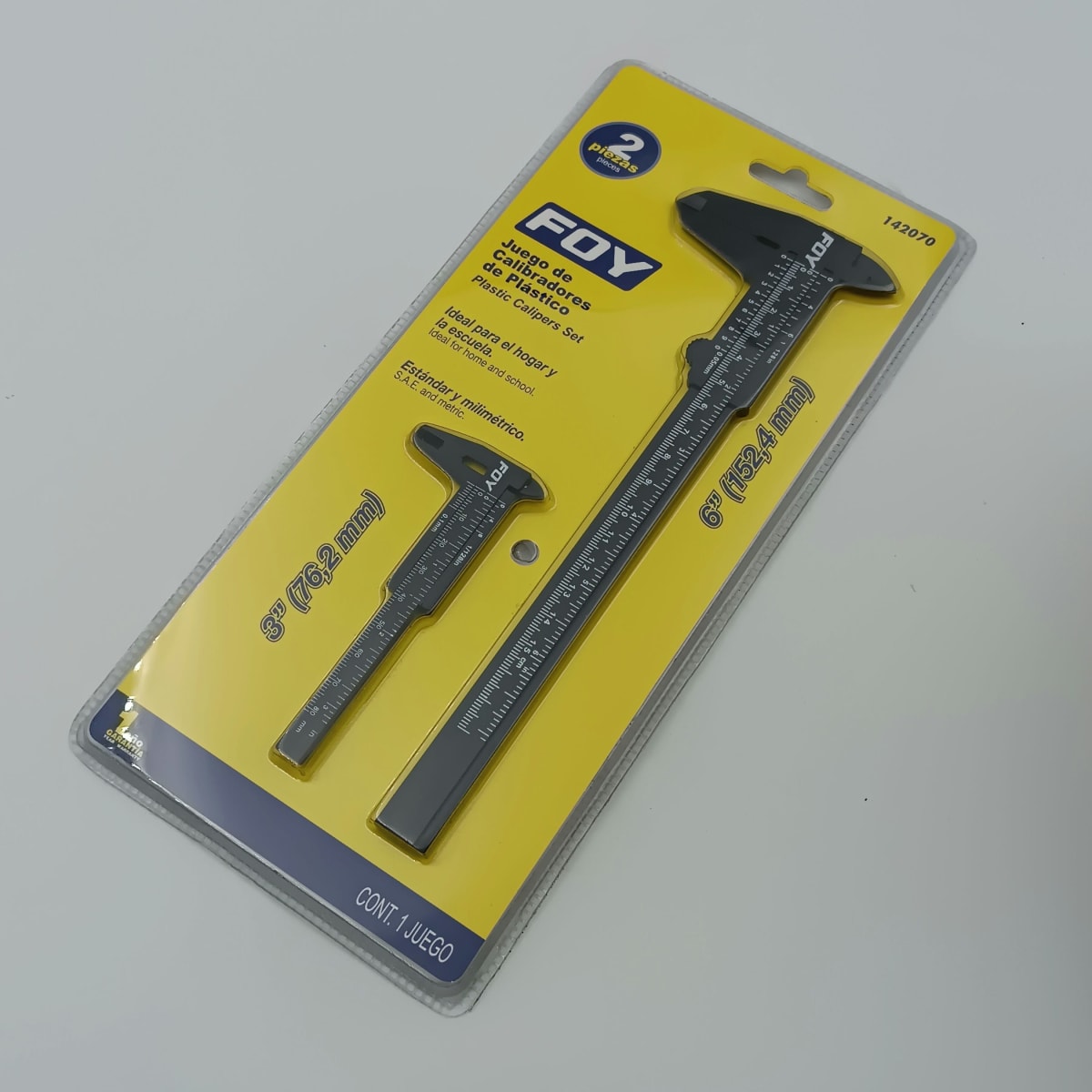 JUEGO DE 2 PIE DE METRO PLASTICO. 3 Y 6. -142070-FOY-2