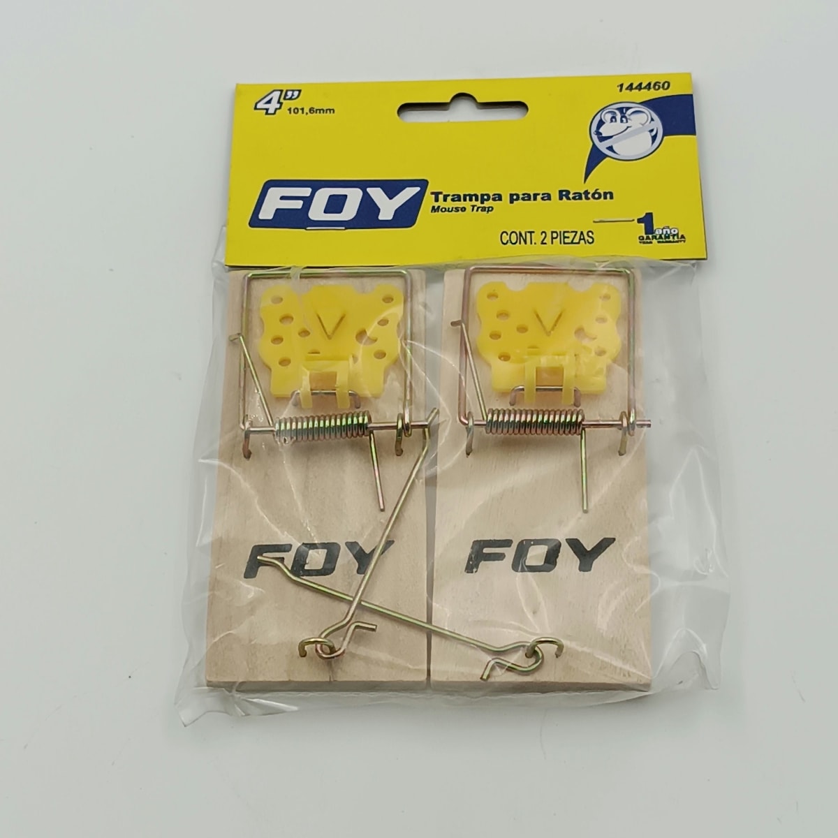 2 TRAMPA PARA RATONES DE 4.5 X 10 CM. -144460-FOY- 0