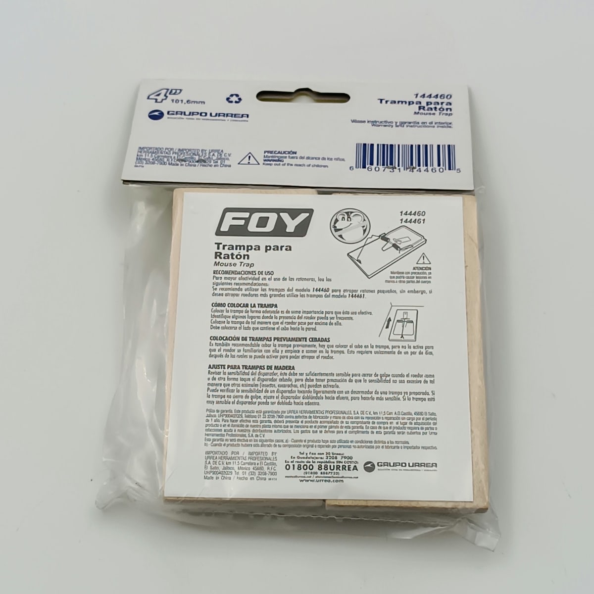 2 TRAMPA PARA RATONES DE 4.5 X 10 CM. -144460-FOY-2