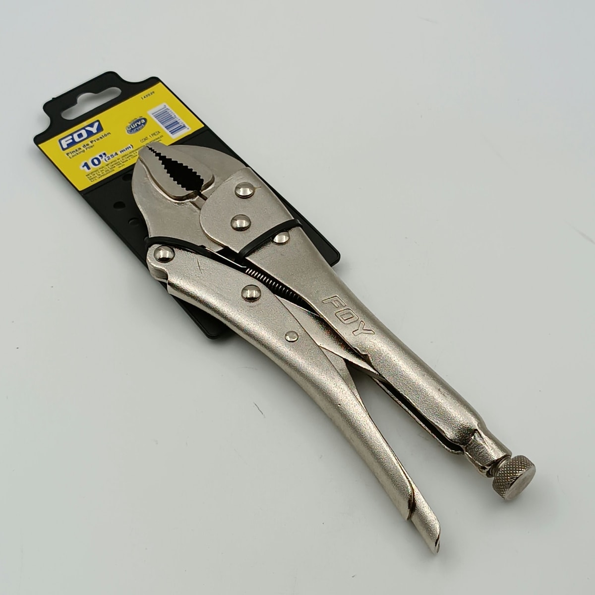 PINZA DE PRESION (CAIMAN) BOCA CURVA 10 142029-FOY- 0