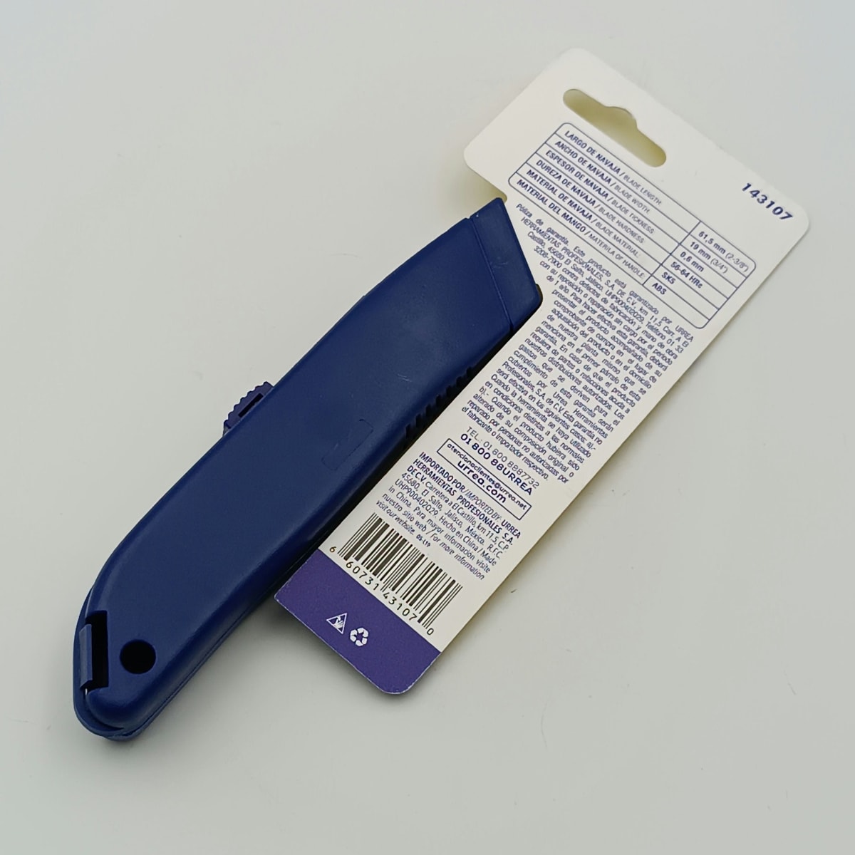 NAVAJA UTILITARIA RETRACTIL MULTIUSOS DE 6. 143107 FOY2