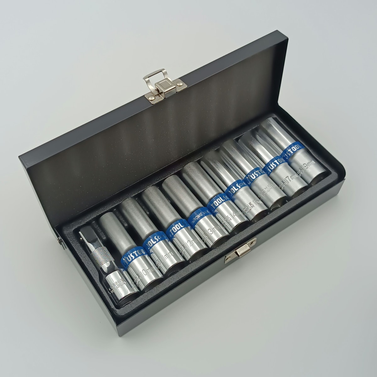 DADO SET 10PCSX 1/2 PULGADAS TAIWAN CAJA-METAL UYUSTOOLSS. DAT5102