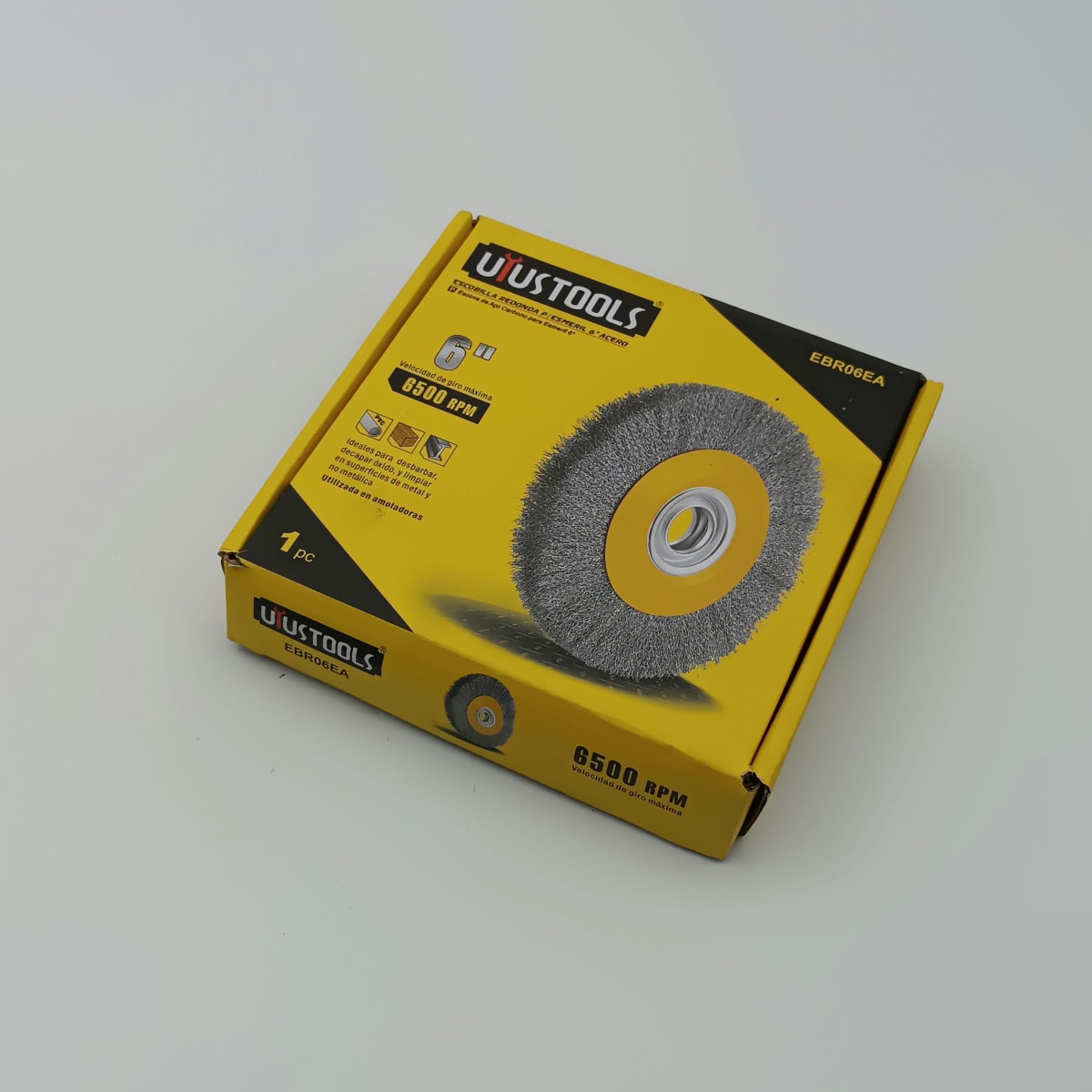 ESCOBILLA REDONDA P/ESMERIL 6 PULGADASACERO UYUSTOOLSS. EBR06EA2