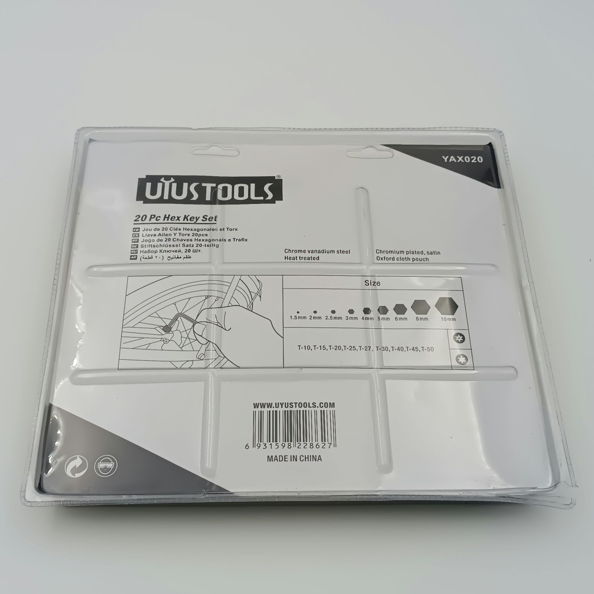 SET 20 PCS LLAVE ALLEN Y TORX UYUSTOOLSS. YAX0203