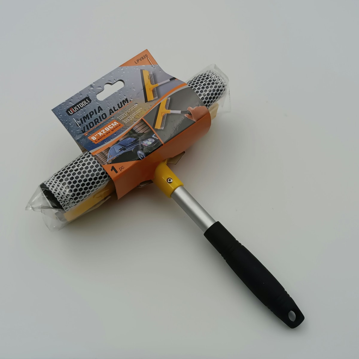 LIMPIA VIDRIO ALUMINIO 8 PULGADASX20 CM UYUSTOOLSS. LPV8202