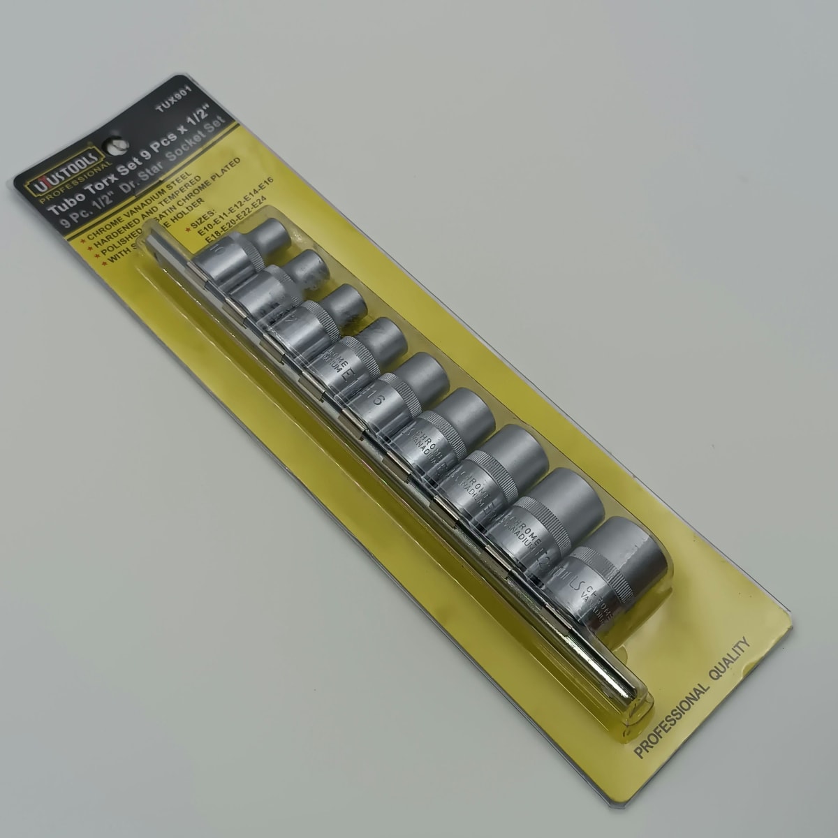 TUBO TORX SET 9PCS 1/2 TAIWAN UYUSTOOLSS. TUX9012