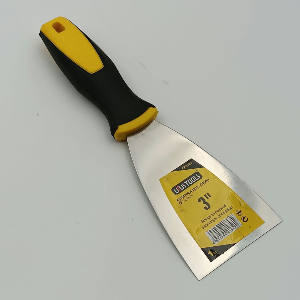 ESPATULA 3 PULGADAS ACERO INOX M/PLAST DOB COLOR UYUSTOOLSS. EPU303 0